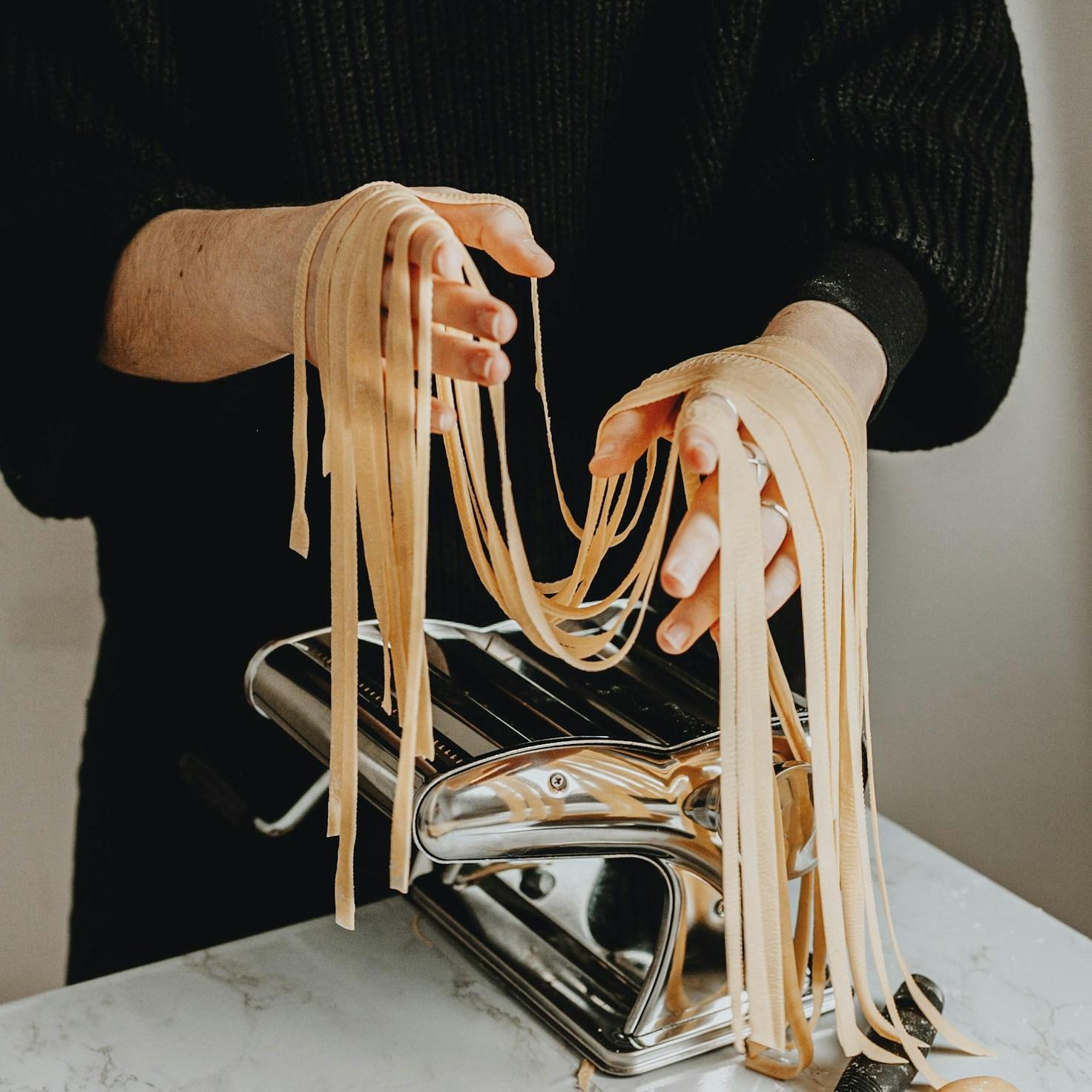 Balanced healthy meal prepared in a home kitchen