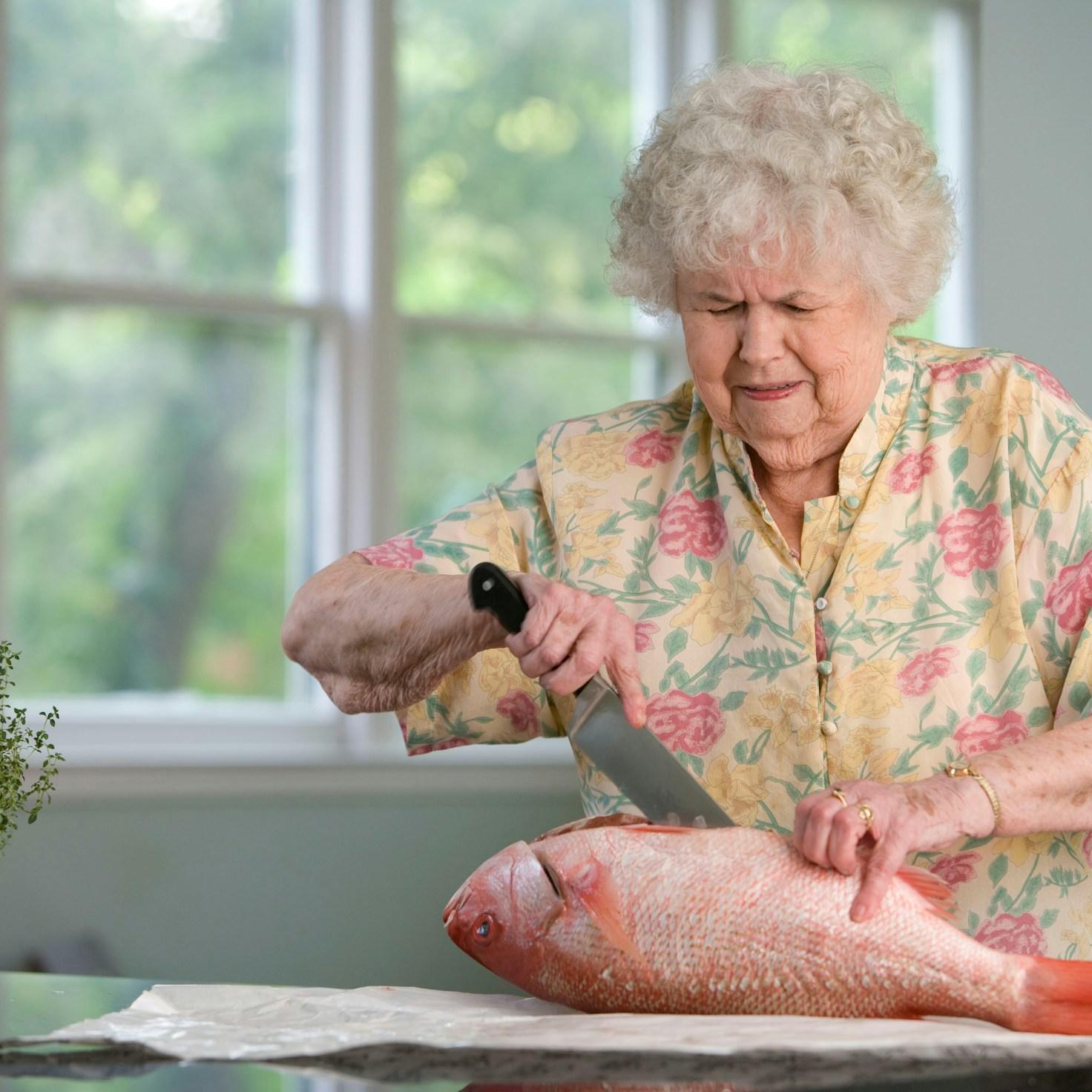 Home cook preparing ingredients in the kitchen
